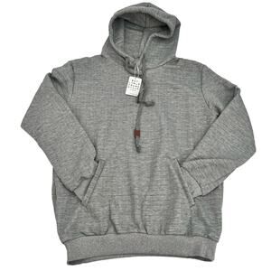 LecGee Mens Hoodie Long Sleeve Drawstring Hooded Pullover Hoodies/Pockets Size S